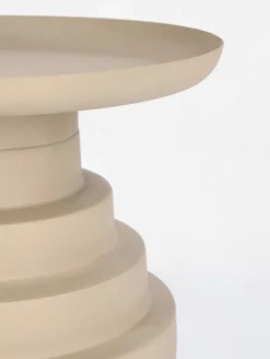 Tavolini>Bizzotto TAVOLINO IN ACCIAIO BEIGE - AMBA