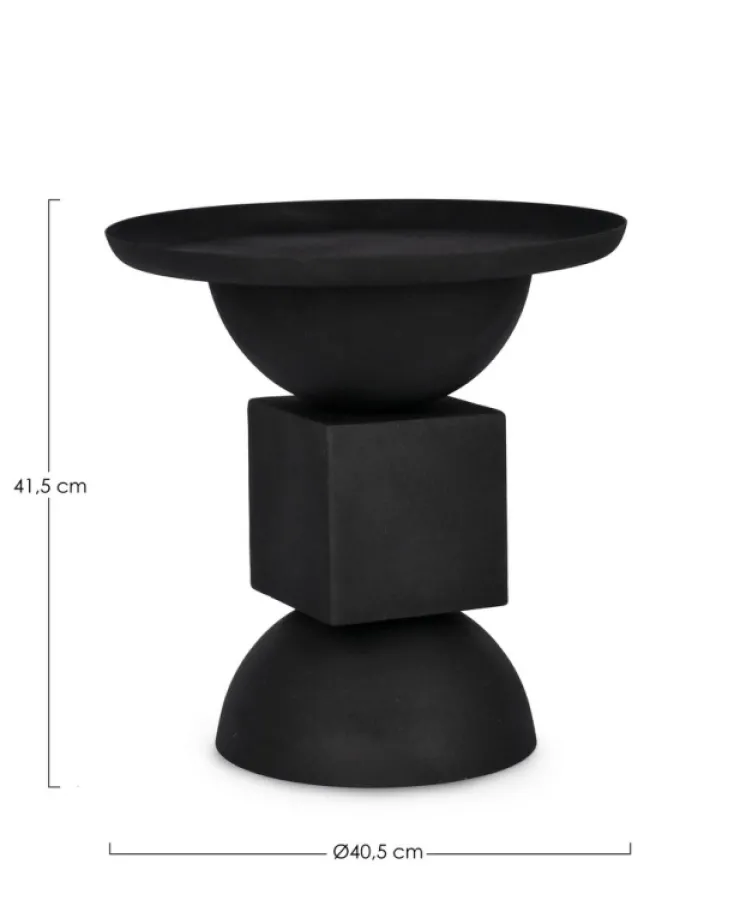 Tavolini>Bizzotto TAVOLINO IN ACCIAIO NERO - ALKA