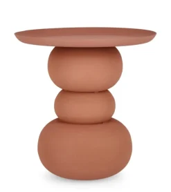 Tavolini>Bizzotto TAVOLINO IN ACCIAIO TERRACOTTA - ALPA