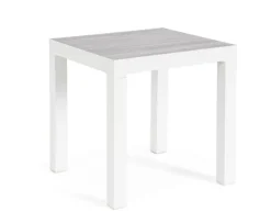 Tavolini>Bizzotto TAVOLINO IN ALLUMINIO BIANCO JX11 - KLEDI