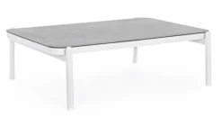 Tavolini>Bizzotto TAVOLINO IN ALLUMINIO BIANCO WG20 - FLORENCIA