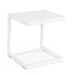 Tavolini>Bizzotto TAVOLINO IN ALLUMINIO BIANCO CX21 - KONNOR