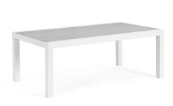 Tavolini>Bizzotto TAVOLINO IN ALLUMINIO BIANCO JX11 - KLEDI