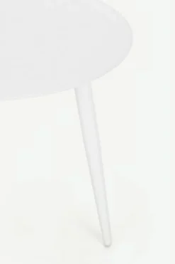 Tavolini>Bizzotto TAVOLINO IN ALLUMINIO D50 BIANCO YK11 - RIDLEY