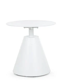 Tavolini>Bizzotto TAVOLINO IN ALLUMINIO D50 BIANCO XK04- ALOHA
