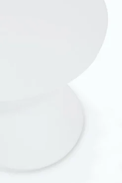 Tavolini>Bizzotto TAVOLINO IN ALLUMINIO D50 BIANCO XK04- ALOHA