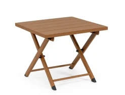 Tavolini>Bizzotto TAVOLINO IN ALLUMINIO PECAN - TAYLOR
