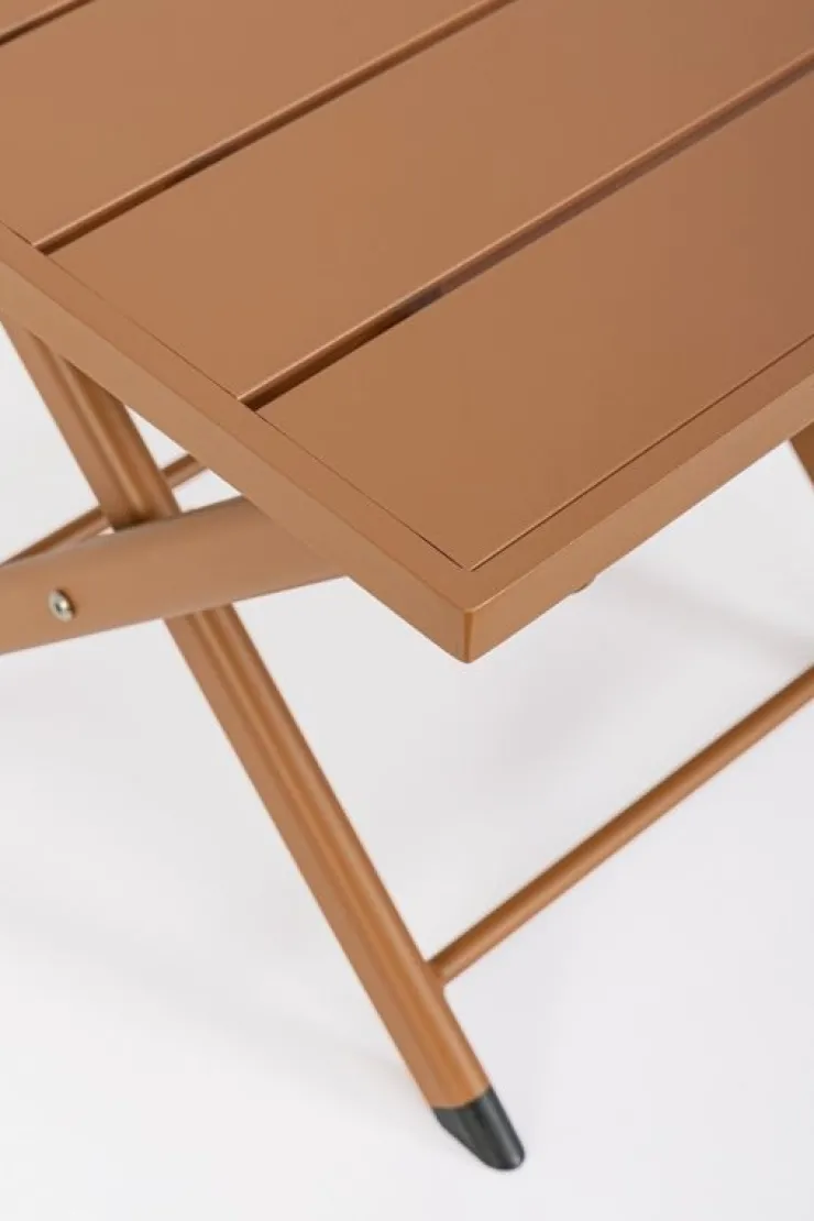 Tavolini>Bizzotto TAVOLINO IN ALLUMINIO PECAN - TAYLOR