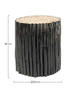 Tavolini>Bizzotto TAVOLINO IN LEGNO NERO - GUADALUPE