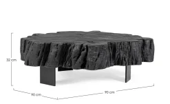 Tavolini>Bizzotto TAVOLINO IN LEGNO NERO - KEVAL