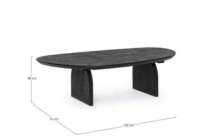 Tavolini>Bizzotto TAVOLINO IN LEGNO NERO - MONTERREY