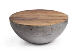 Tavolini>Bizzotto TAVOLINO IN LEGNO RICICLATO GRIGIO D70 - LANCASTER
