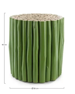 Tavolini>Bizzotto TAVOLINO IN LEGNO VERDE - GUADALUPE