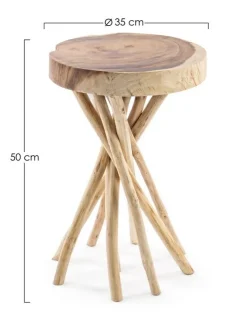 Tavolini>Bizzotto TAVOLINO IN LEGNO 35X35 - SOLIDAD
