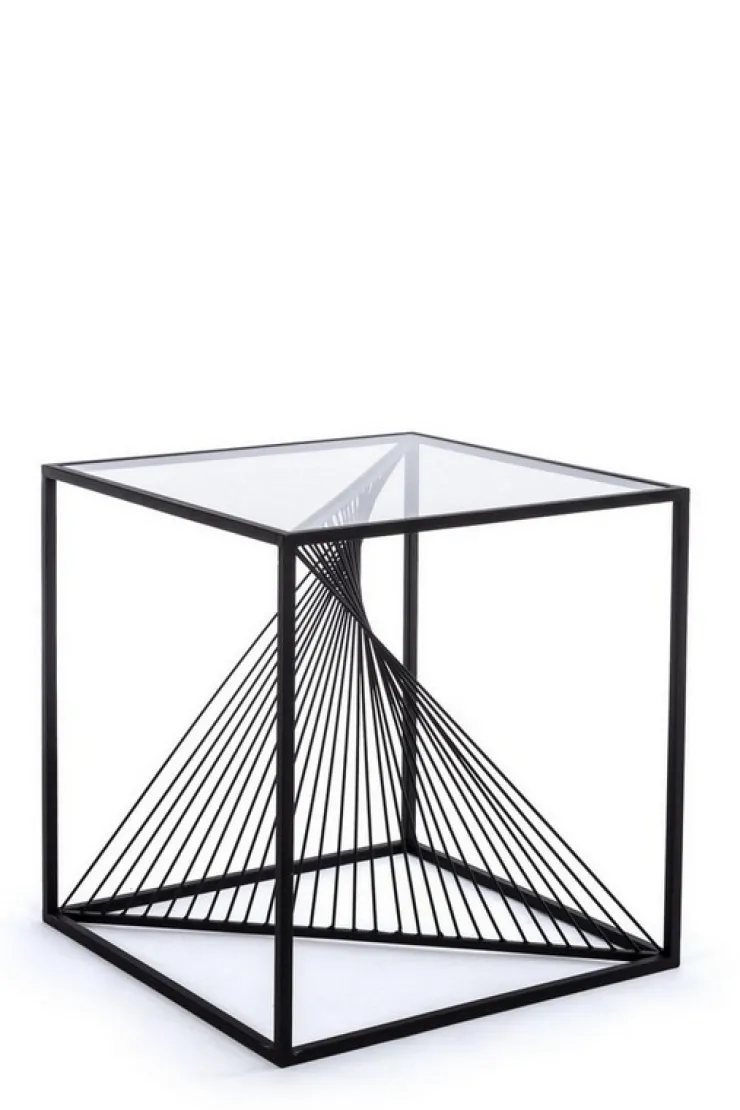 Tavolini>Bizzotto TAVOLINO IN METALLO 48X48 - ESPIRAL