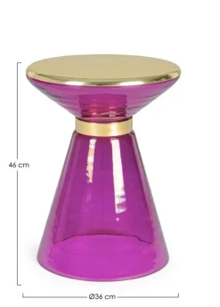 Tavolini>Bizzotto TAVOLINO IN VETRO LILIAC D36 - MERIEL