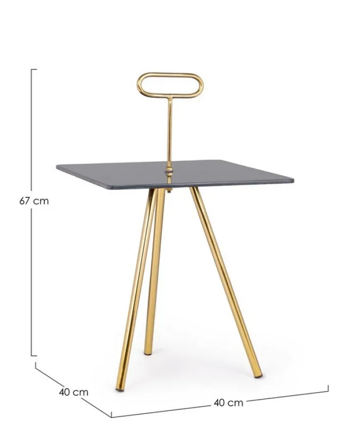 Tavolini>Bizzotto TAVOLINO IN VETRO 40X40 - INESH