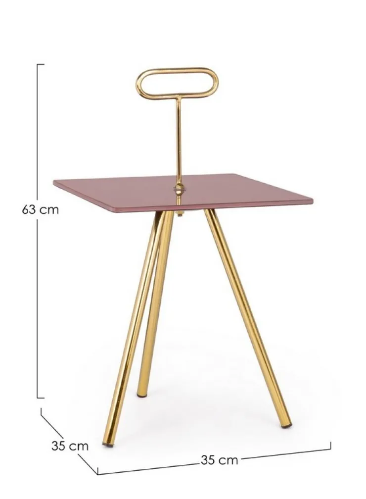 Tavolini>Bizzotto TAVOLINO IN VETRO 35X35 - INESH