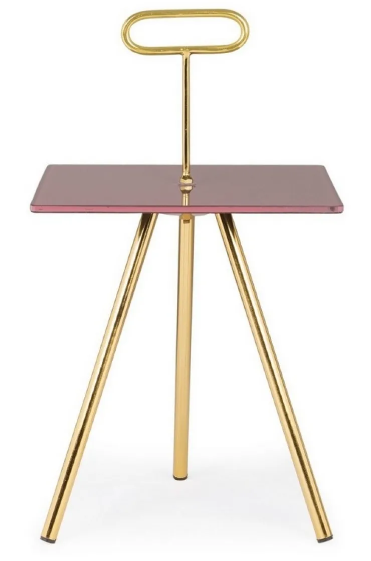 Tavolini>Bizzotto TAVOLINO IN VETRO 35X35 - INESH