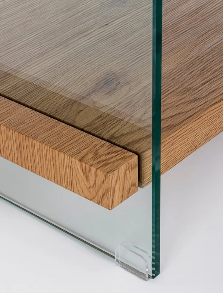 Tavolini>Bizzotto TAVOLINO 50X50 NERO - LINE WOOD