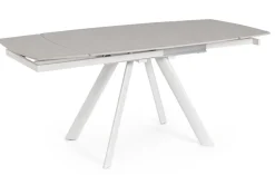 Tavoli>Bizzotto TAVOLO ALL.RAILI 119.5/180X85 BIANC/GR C