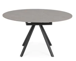 Tavoli>Bizzotto TAVOLO ALL.RAUNI D87/135 NERO/GRIGIO