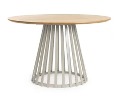 Tavoli>Bizzotto TAVOLO CILLIAN D120 WARM GREY/NATURAL
