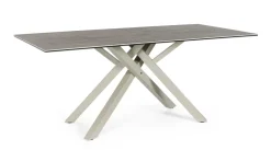 Tavoli>Bizzotto TAVOLO CON PIANO IN CERAMICA TORTORA - SEAN