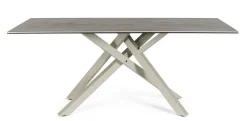 Tavoli>Bizzotto TAVOLO CON PIANO IN CERAMICA TORTORA - SEAN