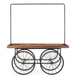 Carrelli Ed Espositori>Bizzotto TAVOLO ESPOSITORE IN LEGNO CON RUOTE