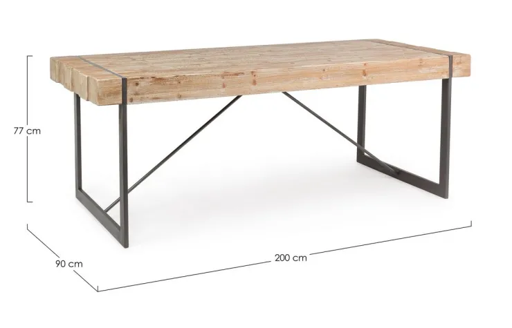 Tavoli>Bizzotto TAVOLO FISSO IN LEGNO - GARRETT