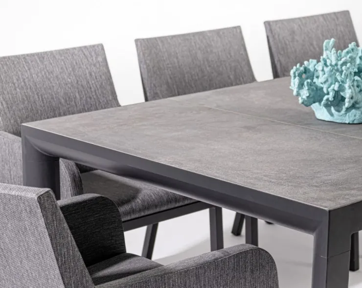 Tavoli>Bizzotto TAVOLO IN ALLUMINIO ANTRACITE JX55 - MASON