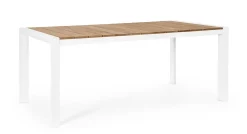 Tavoli>Bizzotto TAVOLO IN ALLUMINIO BIANCO GK50 - CAMERON