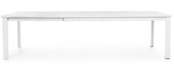 Tavoli>Bizzotto TAVOLO IN ALLUMINIO 200/300X110 BIANCO CX21-KONNOR