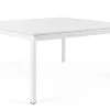 Tavoli>Bizzotto TAVOLO IN ALLUMINIO 110/160X160 BIANCO CX21 - KONNOR