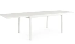 Tavoli>Bizzotto TAVOLO IN ALLUMINIO 135/270X90 BIANCO YK11 - PELAGIUS