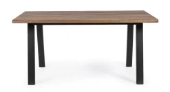 Tavoli>Bizzotto TAVOLO IN LEGNO ANTRACITE 160X90 - OSLO FSC