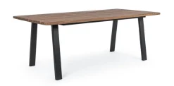 Tavoli>Bizzotto TAVOLO IN LEGNO ANTRACITE 200X100 - OSLO FSC
