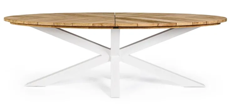 Tavoli>Bizzotto TAVOLO IN TEAK BIANCO RT01 - PALMDALE