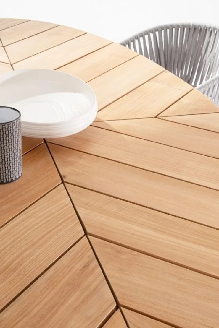Tavoli>Bizzotto TAVOLO IN TEAK BIANCO RT01 - PALMDALE