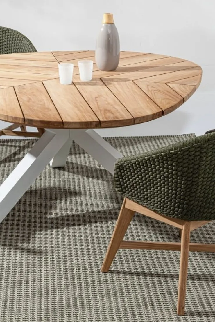 Tavoli>Bizzotto TAVOLO IN TEAK BIANCO RT01 - PALMDALE