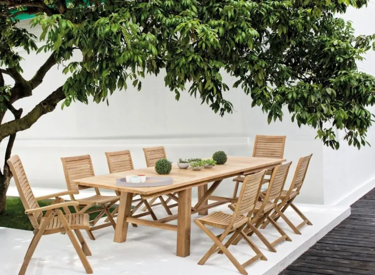 Tavoli>Bizzotto TAVOLO IN TEAK 220/300X100 - MARYLAND