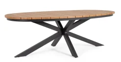 Tavoli>Bizzotto TAVOLO ZELMAR 218X115 ANTRACITE YK13