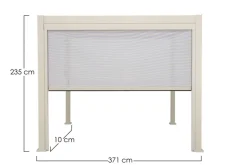 Pergole E Gazebo>Bizzotto TENDA RULLO PERGOLA OCEAN LATO 4M SETA