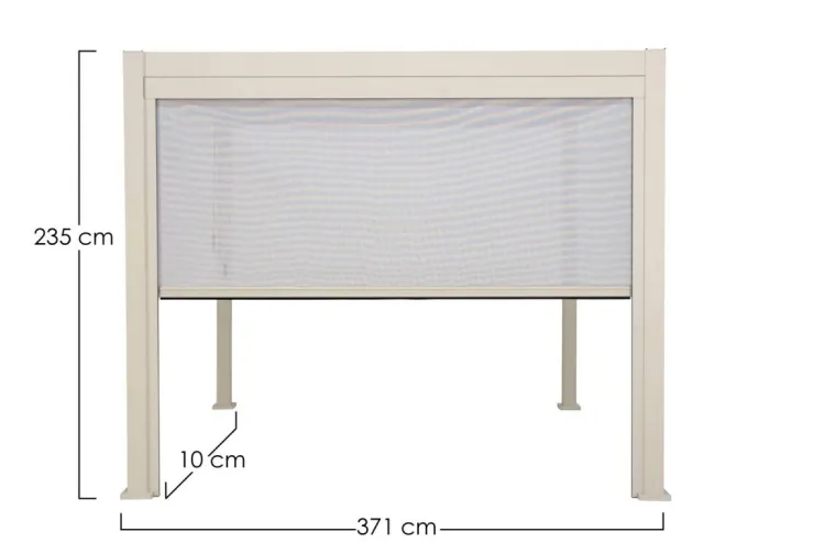 Pergole E Gazebo>Bizzotto TENDA RULLO PERGOLA OCEAN LATO 4M SETA