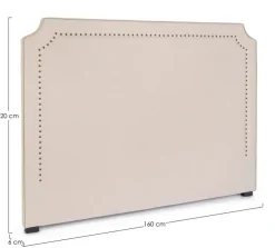 Letti>Bizzotto TESTIERA LETTO IN LEGNO NATUTRALE 160 - ZENDA