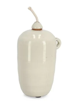 Oggettistica>Bizzotto VASO CON STOPPINO ESMA BEIGE H18,5