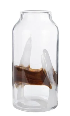Vasi>Bizzotto VASO ERIDANUS VT BIANCO NERO H31