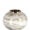 Coprivasi>Bizzotto VASO MARSHA BOMB BIANCO GRIGIO ORO H25