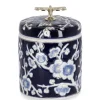 Vasi>Bizzotto VASO MENG C-TAPPO CIL BLU BIANCO H16